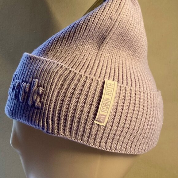 Lavender Beanie Pompom New York Logo Unisex NWT - Picture 4 of 11